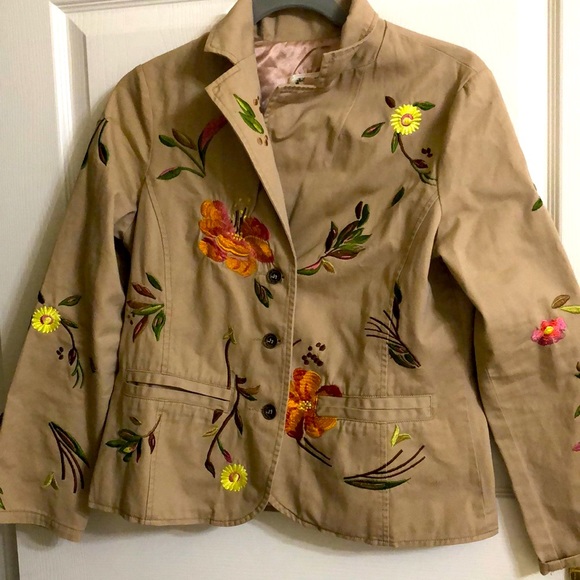 Brown Flower Jacket - Picture 1 of 4